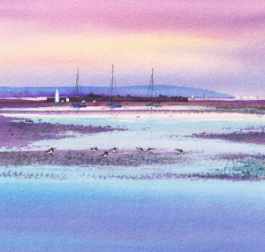 hurst_castle_sunset_and_oystercatchers